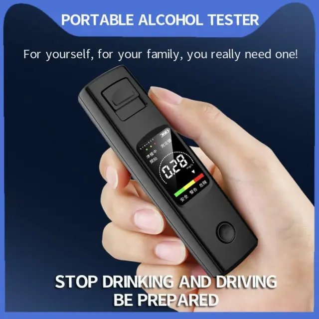 Probador de alcohol de respuesta rápida con pantalla digital LCD detector de alcohol