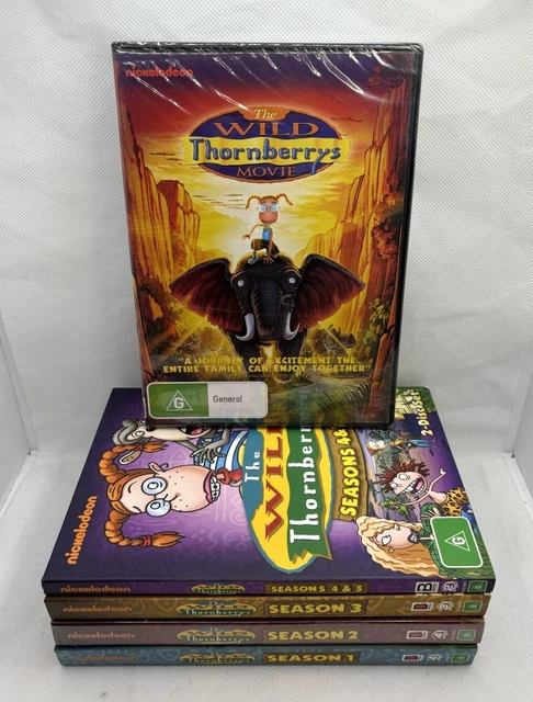 THE WILD THORNBERRYS: Complete Collection Season 1-5 DVD Region 4 Free