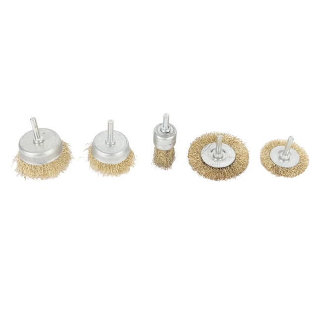 Wire Cup Brush Multi-Purpose Save Time 5pcs Solid Wire Wheel Brush For Rust
