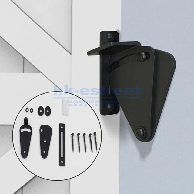 Sliding Barn Door Latch Lock Work for Pocket Doors Garage and Shed Wood Gates
