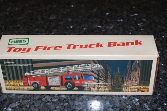 Hess Toy Fire Truck & Bank Woodbridge Nj Original Box Look!