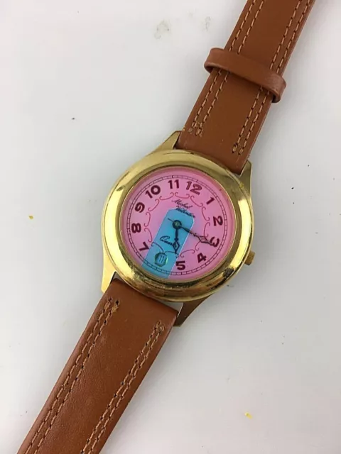 Orologio Michel Valentin Quarzo Unisex 36 Mm Cinturino Marrone In Pelle Fibbia