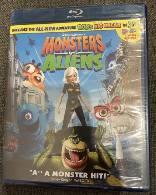 MONSTERS VS ALIENS DVD AND BACKER ONLY NO CASE DREAMWORKS