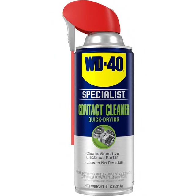 Electric Equipment Contact Cleaner w/ Smart Straw Quick Drying Switches 11 Oz