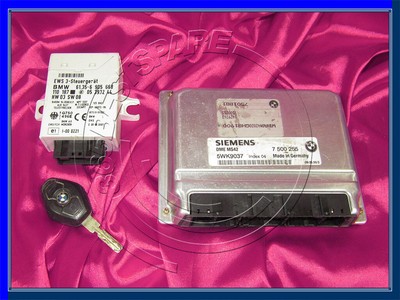 BMW SERIE 3 5 7 E46 E39 E38 2.3i M52 Motore ECU DME MS42 EWS-3 SET CHIAVE DI ACCENSIONE 