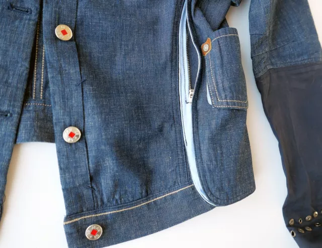 veste en jeans coton denim Marithé et François Girbaud femme taille L 3