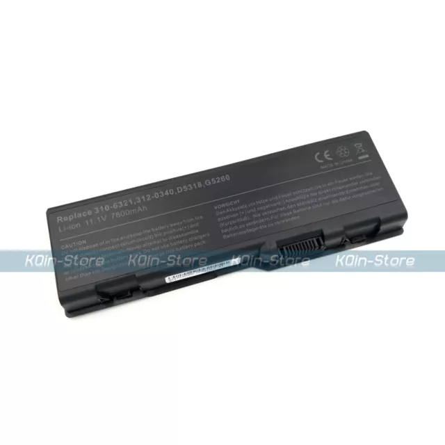 9Cell Battery for Dell Inspiron 6000 9200 9300 E1705 XPS M170 M1710 M90 310-6321