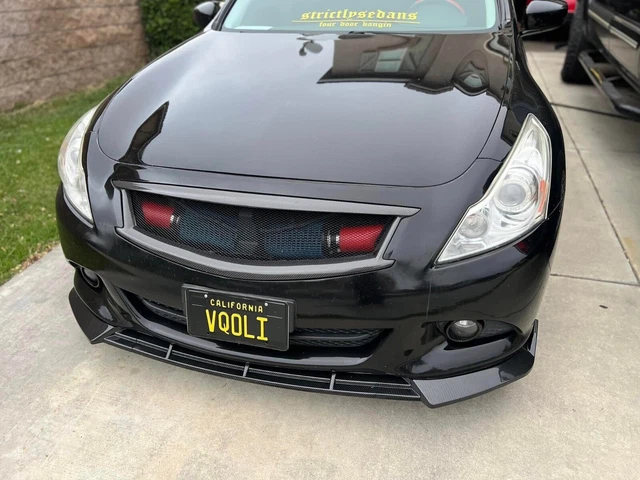Carbon Fiber Front Bumper Lip Splitter Lower Spoiler For Infiniti G37 G35 Sedan