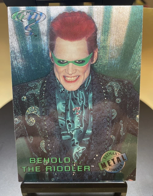 1995 FLEER METAL Batman Forever Movie Preview Behold the Riddler #5 EUR ...