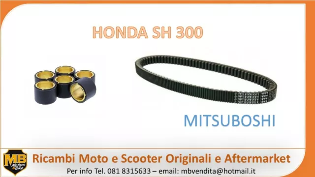 Cinghia Di Trasmissione Honda Sh 300 2014 2015 2016 2017 2018 2019 + Rulli