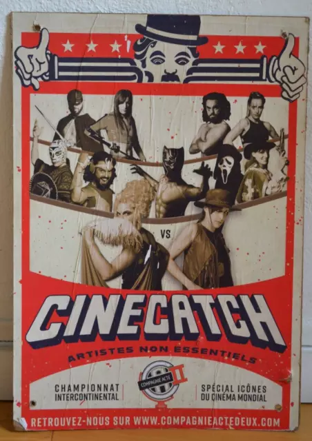 Affiche vintage cinéma catch cinécatch