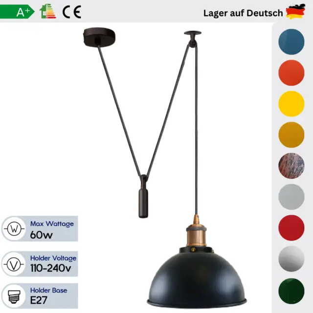 Retro Hängelampe Deckenlampe Vintage Pendelleuchte Kronleuchter Spinne Lampe E27
