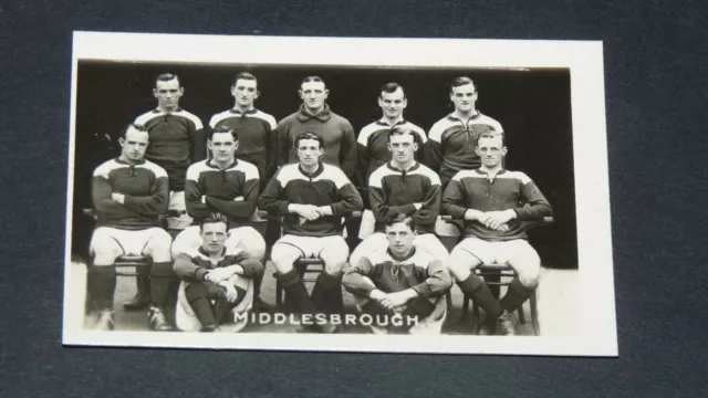 Football Photo Card Pluck Famous Teams 1923 #21 Middlesbrough Boro England
