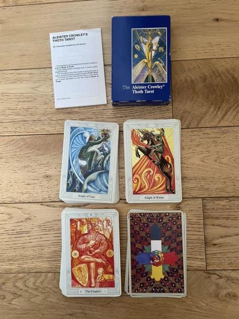 Vintage rare 1986 Aleister Crowley Thoth Tarot Deck complete