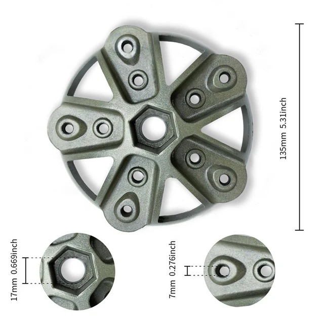Per tappo mozzo turbina eolica adatto per kit viti e dadi lama albero 17 mm 356
