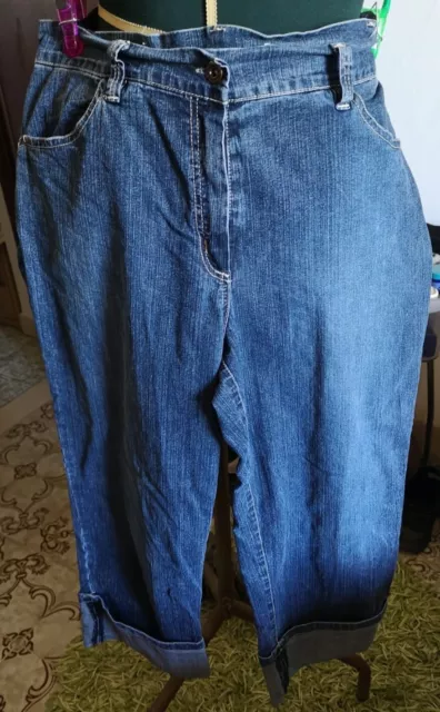 Pantaloni jeans donna a pinocchietto taglia 50/Long pants/Pantalon/Hose