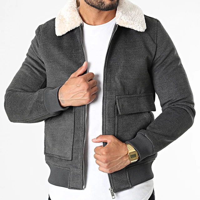 Veste En Laine Grise HAROLD Neuve Taille 54 - Étiquetée 209€, Coupe Homme