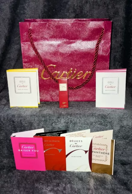 Cartier Perfume Samples With Bag Plus Free Shipping