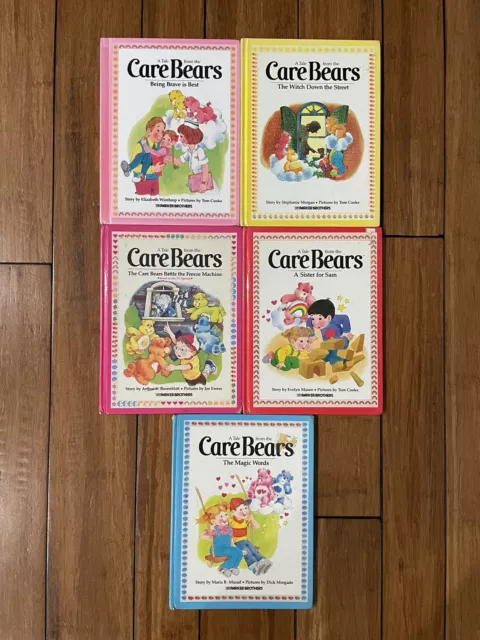 Set Of 5 Vintage Care Bear Books
