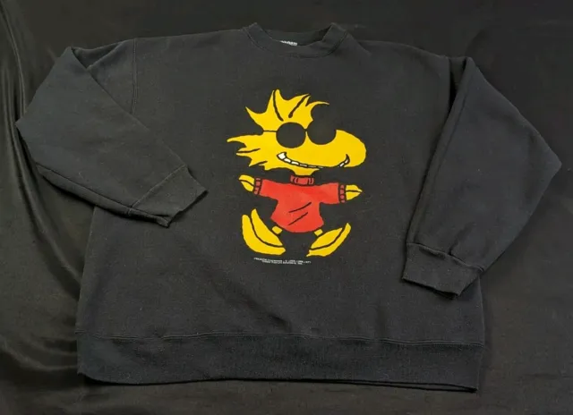 VTG Joe Cool Snoopy And Woodstock Tultex Crewneck Sweatshirt XL