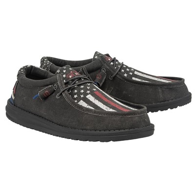 HEY DUDE® MEN'S Wally Stretch American Flag Shoes 110064710 $69.95