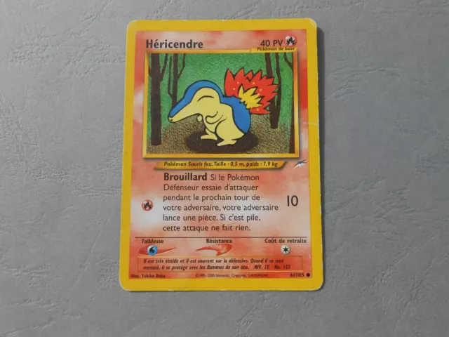 Carte Pokémon WIZARDS - néo destiny 61/105 Héricendre 40PV - FR