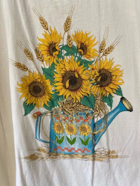 Vintage Cracker Barrel 2XL Sunflower T Shirt. Made In USA 2