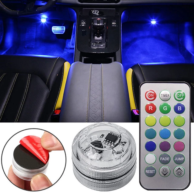 Colorful LED Lights Car Interior Accessories Atmosphere Lamp W/ Remote ControlO4