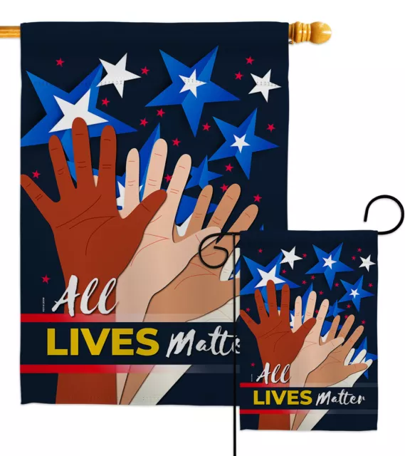 What Lives Matter Garden Flag Support Cause Decorative Gift Yard House Banner