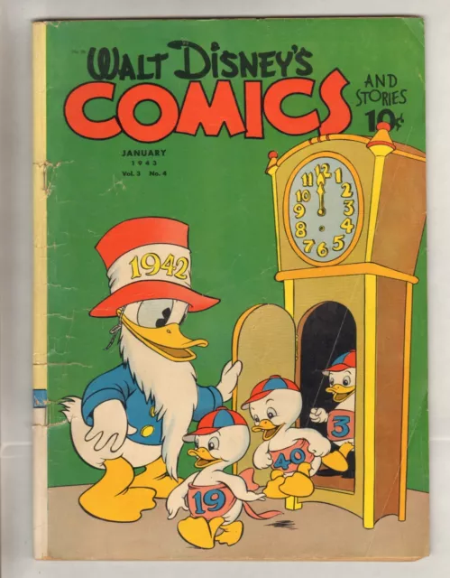 Walt Disneys Comics & Stories #28 (GD+) (1943, Dell)