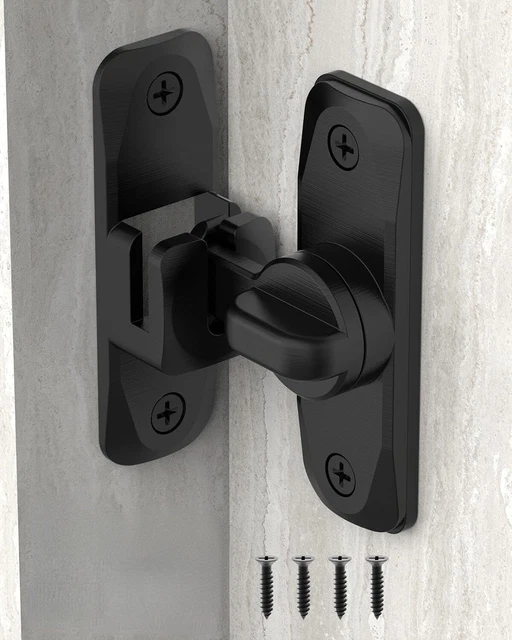 90/180 Degree Barn Door Lock Small Flip Gate Latches Hardware Security Sliding