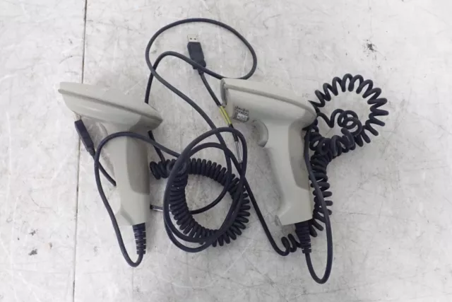 Lot of 2 Hand Held Products IT3800 3800LR-12 Barcode Scanners w/ USB Cables