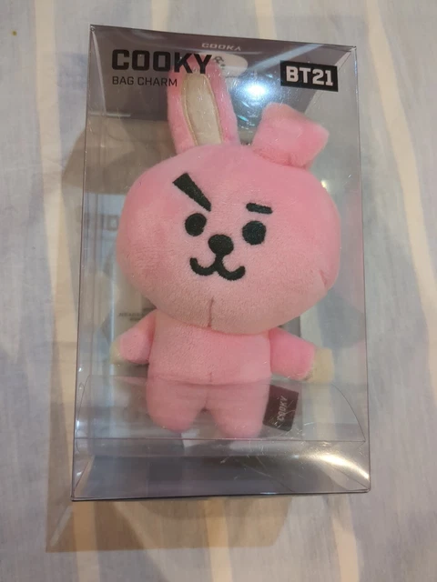 NEW OFFICIAL BT21 Cooky Bag Charm Plush BTS KPOP Line Friends £20.00 ...