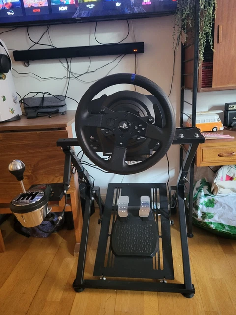 THRUSTMASTER T300 RS Steering Wheel, TH8A Shifter & Frame FULL SIM ...