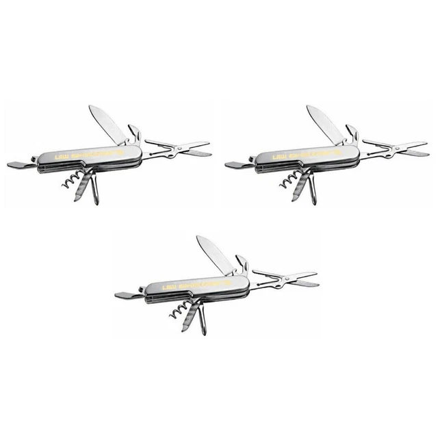 LOT OF 3 Gift Policeman Army Tool Knife Swiss Police Sheriff Fbi Law