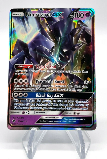 Necrozma GX 63/147 Rare Pokemon Burning Shadows Englisch