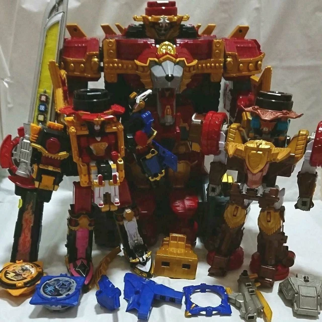 POWER RANGERS NINJA Steel Ninner DX Megazord Set Shurikenjin LionHaOh Bandai EUR 803,65 - FR