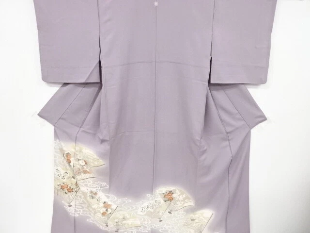 5257100: Japanese Kimono / Vintage Iro Tomesode / Yuzen / Mandarin Ducks