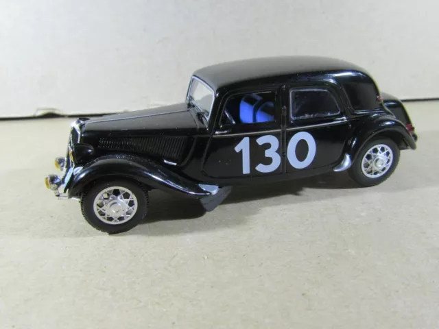 495S Norev Citroën Traction 15 cv #130 Rallye Lyon Charbonnières 1954 Noir 1:43