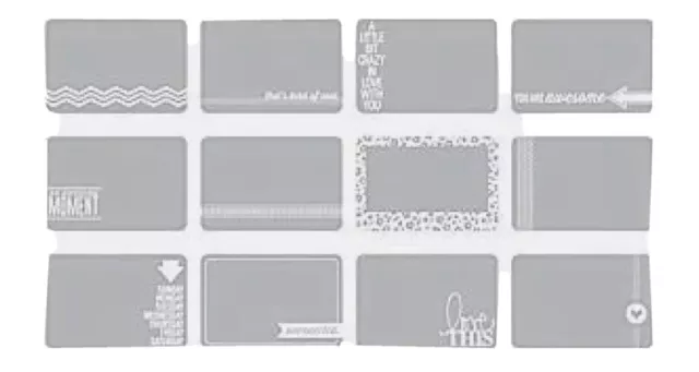 Becky Higgins Project Life 4In.X6in. Photo Overlays 12 Pack Set 4. Free post