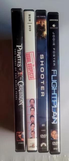 Lot of 4 Thriller Movies DVD Random Lot Free Shipping