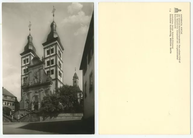 28535 - Amorbach - ehem. Benediktiner-Abtei - Echtfoto - alte Ansichtskarte