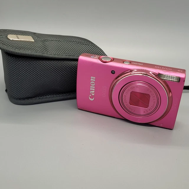 Canon IXUS 155 20.0MP Compact Digital Camera Pink Tested