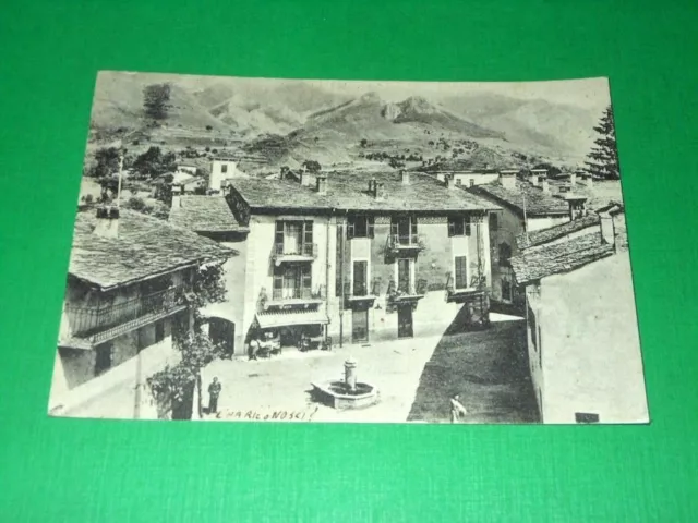 Cartolina Entracque ( Valle Gesso ) - Piazza Regina Margherita 1952.