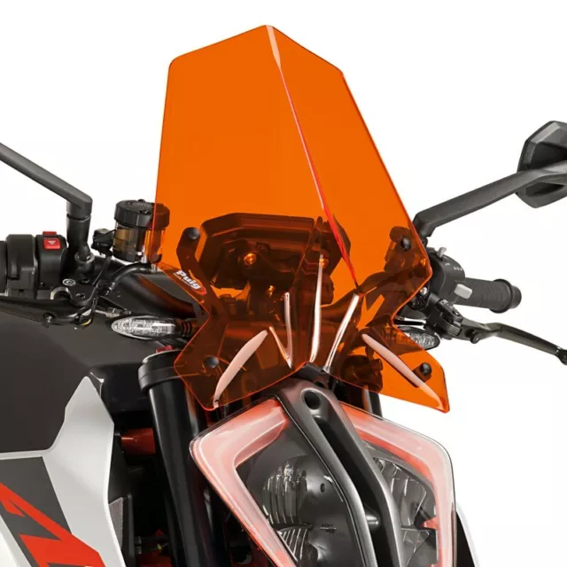 Nakedbike-Scheibe für KTM 1290 Super Duke R 17-19 Orange Puig NG Touring