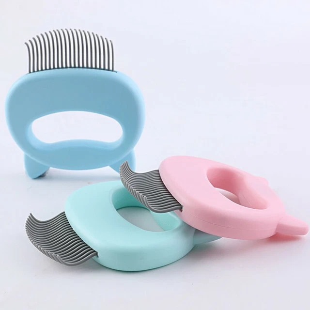 Pet Dog Cat Brush Grooming Self Cleaner Slicker Flea Shedding Hair Fur Comb Tool