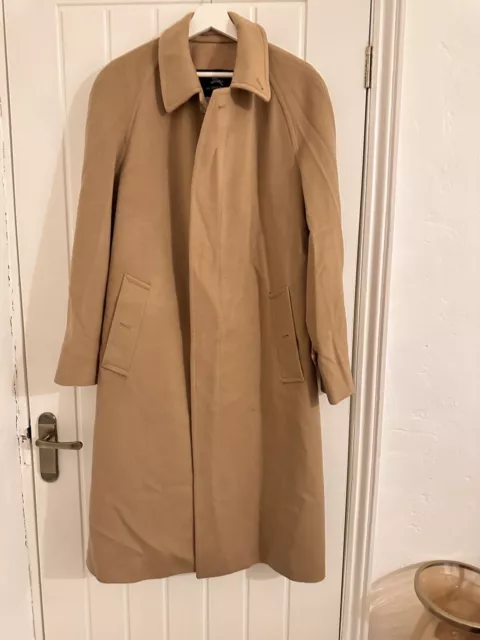 Burberry London Womens Camel 100% Cashmere Oversize Coat Size L / 14-16 Uk