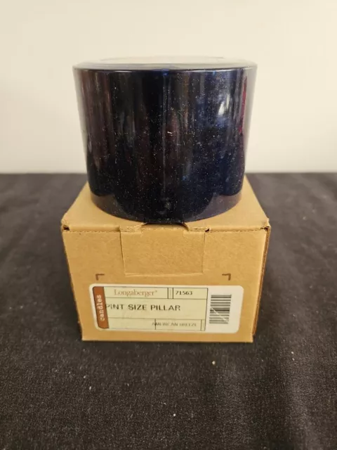 Longaberger Unburned Pint Size Pillar Candle in American Breeze - NIB