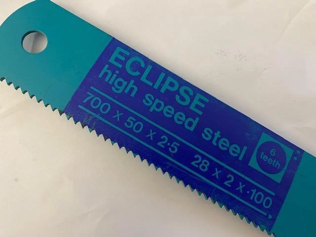2 New Eclipse  HSS 28" x 2" x .100"  6tpi POWER Hacksaw Blades