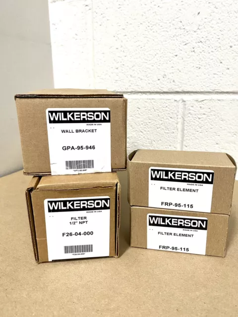 Wilkerson 1/2" Pnuematic Particulate F26 Series Filter F26-04-F00- NEW